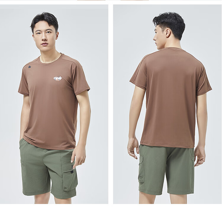 SCALER Ice Rainbow Quick-Dry T-Shirt for Men And Women, Spring/summer New Arrival, Sports Running Breathable Round Neck Outdoor Short Sleeve F4115567 28