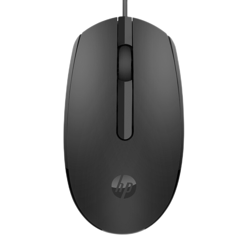 HP M10 Mouse, Black Silent Version, Wired Mouse, Compatible with Laptops And Desktop Computers, Office Mouse, Portable Symmetrical Business Silent Mouse, Black, Pack of 5