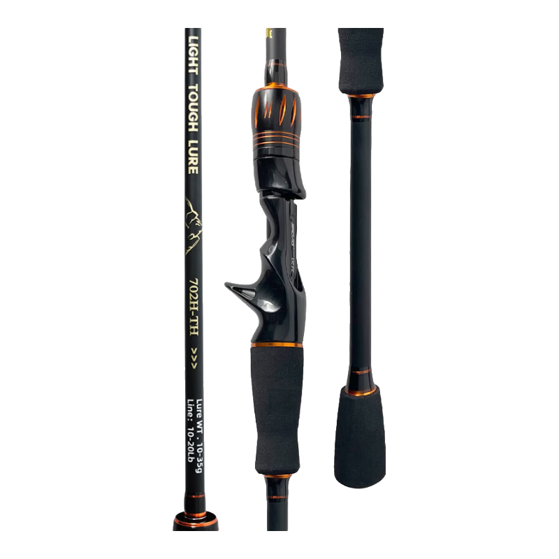 Erciyuan Lure Rod, High Carbon All-Purpose Long-Casting Quick-Adjust 2.13m ML Action, Bass And Topmouth Culter Fishing Rod, Pistol Grip Lure Single Rod