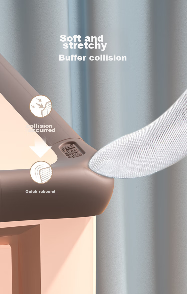 BangBangPig Baby Child Safety Silicone Anti-Collision Strips Table Corner Protectors 8 Pieces 4 Meters Sky Gray 2
