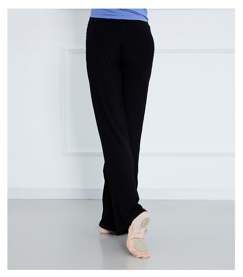 Sansha High-Waisted Loose Wide-Leg Pants for Modern Classical Dance Practice, Teacher's Body Shaping, And Ethnic Costume, Black, XL 11
