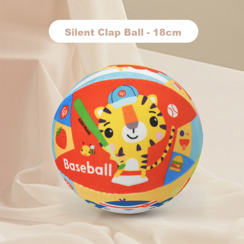Мяч детский Fisher-Price, бесшумный, эластичный, 18 см, подарок на день рождения