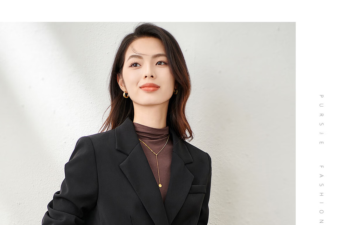 Chushen Spring And Autumn Women's Suit Jacket, Retro High-End Fashion Elegant Commuter Casual Coat Outerwear S143U6009 13