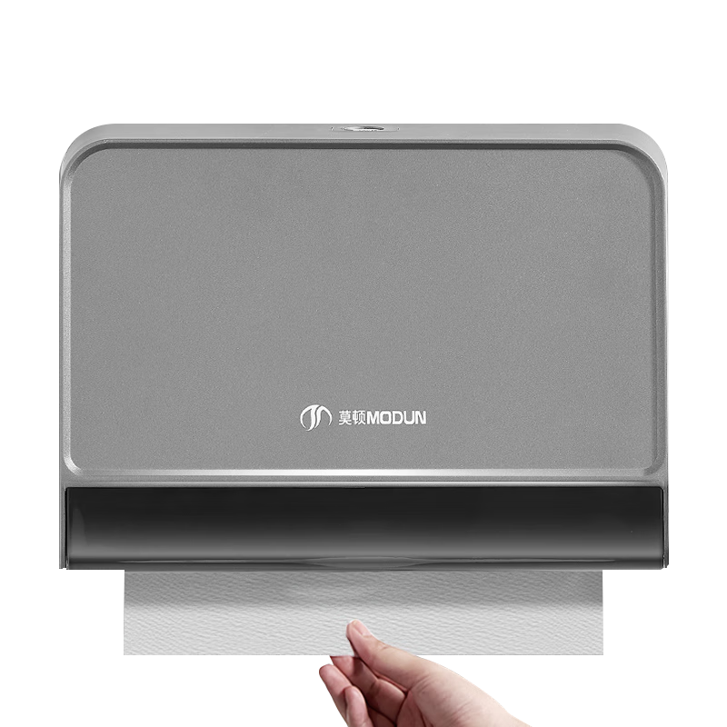 MODUN Hand Towel Dispenser, Bathroom Hand Towel Holder, Commercial Wall-Mounted No-Drill Washroom Paper Towel Dispenser