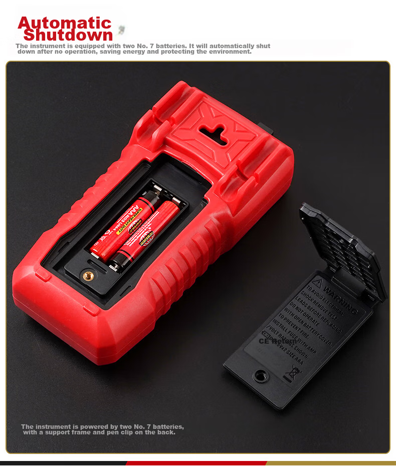 Teansi Multimeter, Smart Burn-Proof Digital Multi-Function Portable Automatic Identification Electrician Multimeter TA804A 9