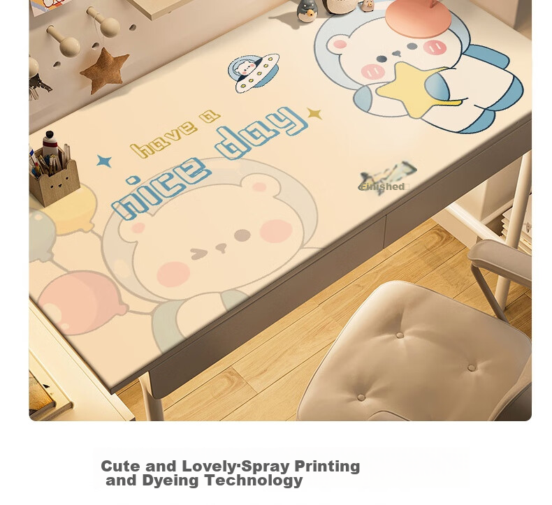 Fengliang Desk Mat, Children's Study Table Pad, Leather Mat, Learning Desk Protector, Student Desk Cover, Customizable, 40*80 6