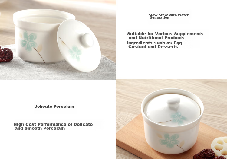 Remec Jin Yurui Mei Remec Stew Pot, Soup Bowl, Bird's Nest Soup Cup, 1 Piece, 250ML 8