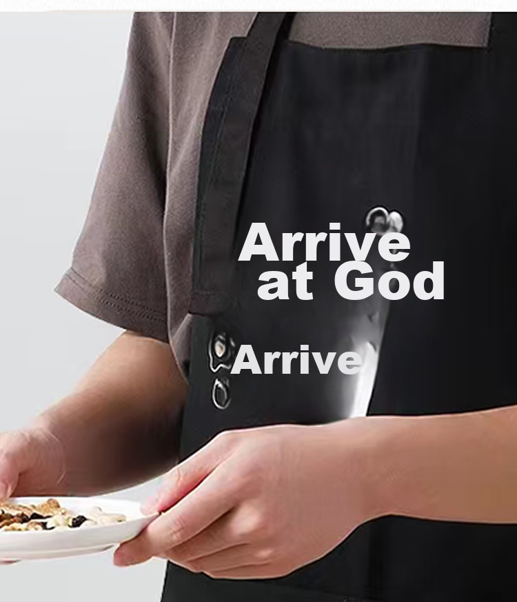Jiapinhui Apron, Home Light Luxury Canvas Navy Blue Apron, Unisex Style, Adjustable Size, LF-2436 8