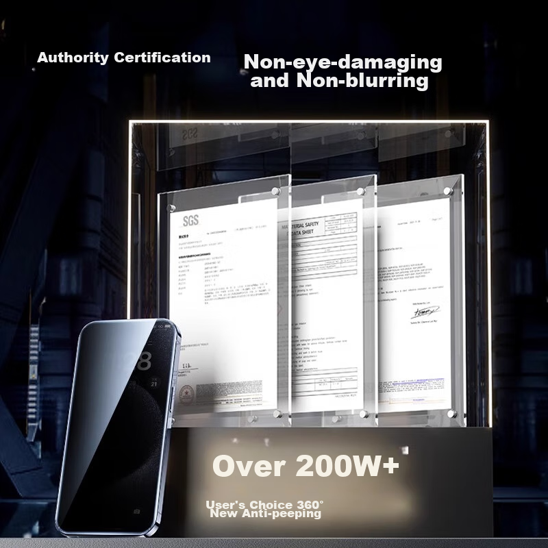 Защитное стекло DIVI 360° Privacy для iPhone 13/14/13 Pro/16e, противоударное, антибликовое, защищающее от отпечатков пальцев