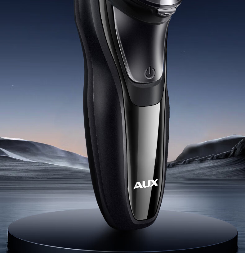 AUX Electric Rotary Shaver for Men, Waterproof Wet and Dry Dual-Blade Electric Razor, Gift for Husband 5