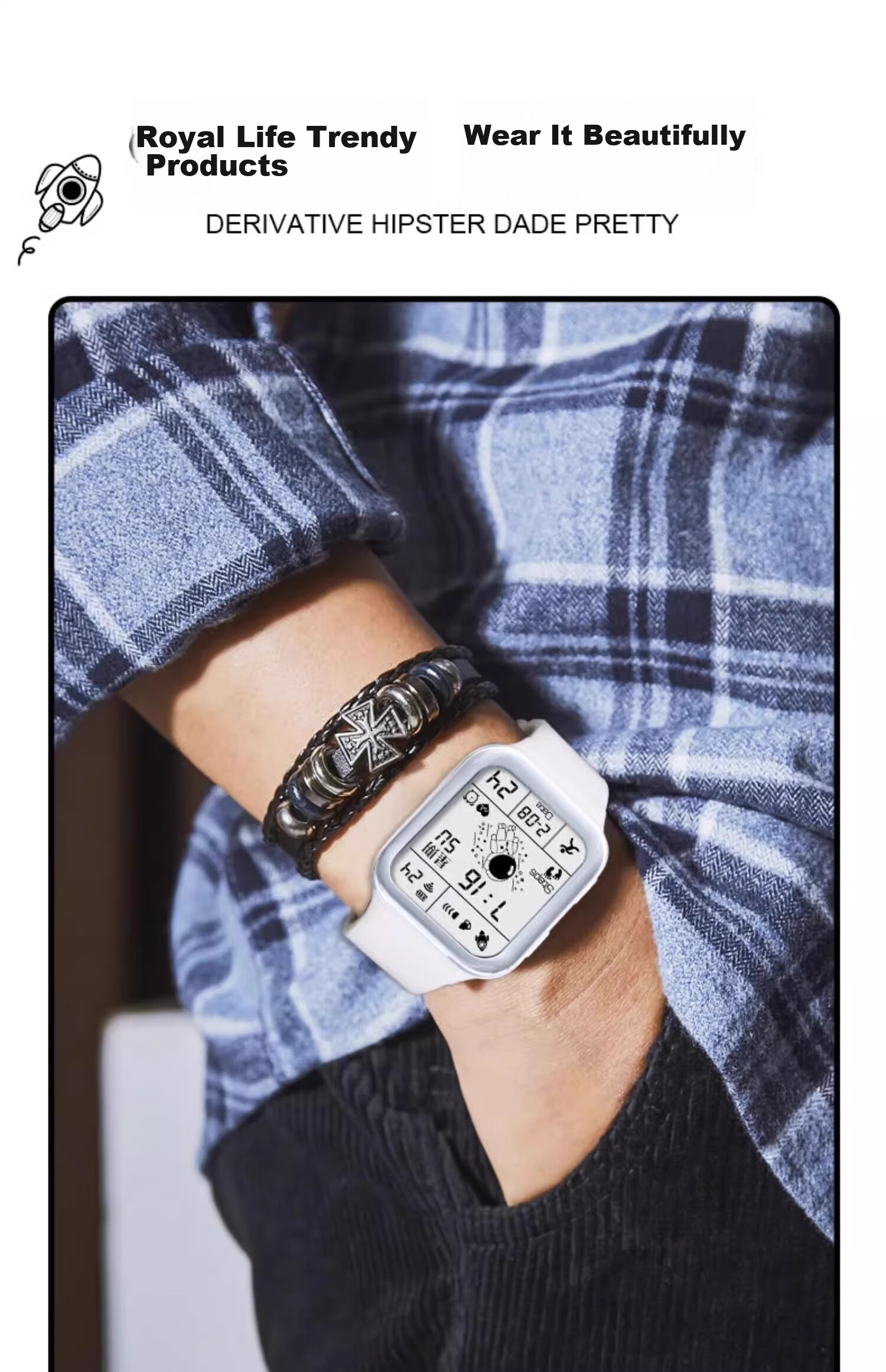 MAX-G Full-Screen Watch for Teenagers, Middle School Students, Girls, Boys, Electronic Watch with Waterproof, Luminous, Multifunctional Sports Design for Childre 2