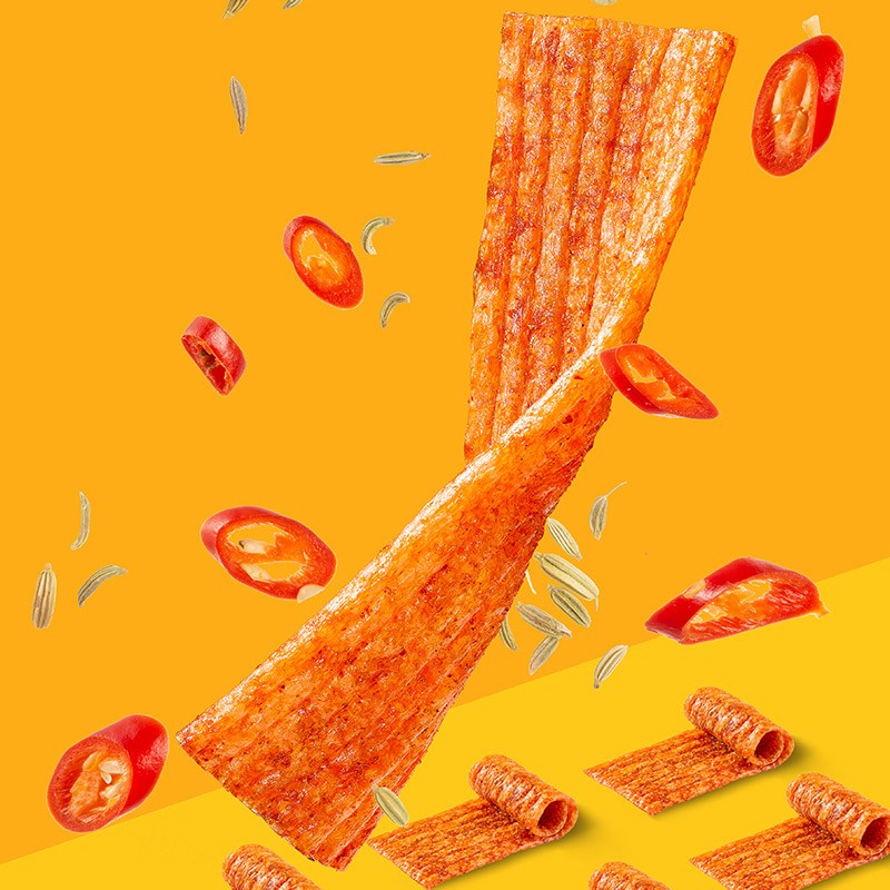 源氏 辣条 手撕大辣片网红怀旧休闲零食 办公室宿舍麻辣小吃 90g/袋