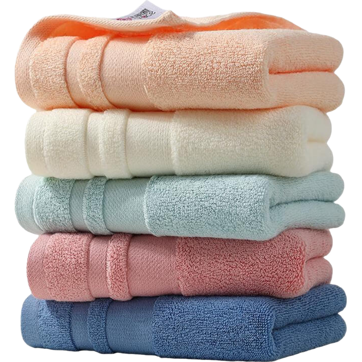Grace Xinjiang Cotton Towel, Long-Staple Cotton Grade A Towel, Pure Cotton Thickened Soft Highly Absorbent Face Towel, Pack of 5 Sports