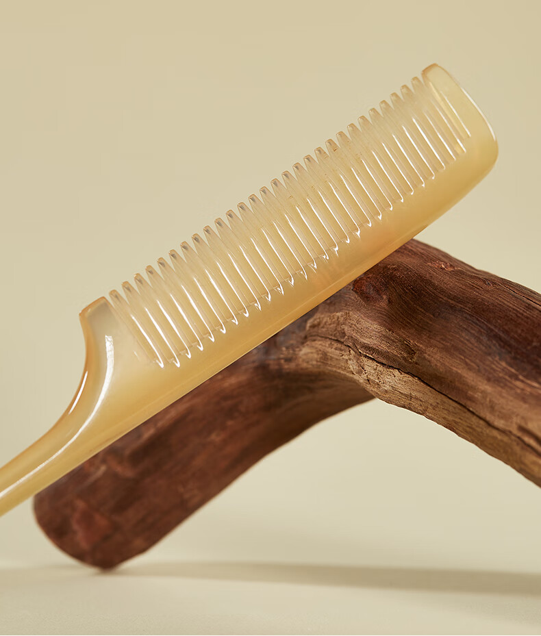 Chuxin Natural Sheep Horn Comb, Pointed Tail Comb with Fine Teeth, Dense Comb for Parting Hair, Braiding, Children, Girls, Women, Specialized Comb for Ladies, Baby Comb 12