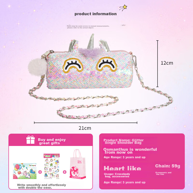 Liangpiandujiaoshou Crossbody Bag, Cute Fashionable Small Bag, Trendy Toy for Children, Girls' Handbag, Birthday Gift