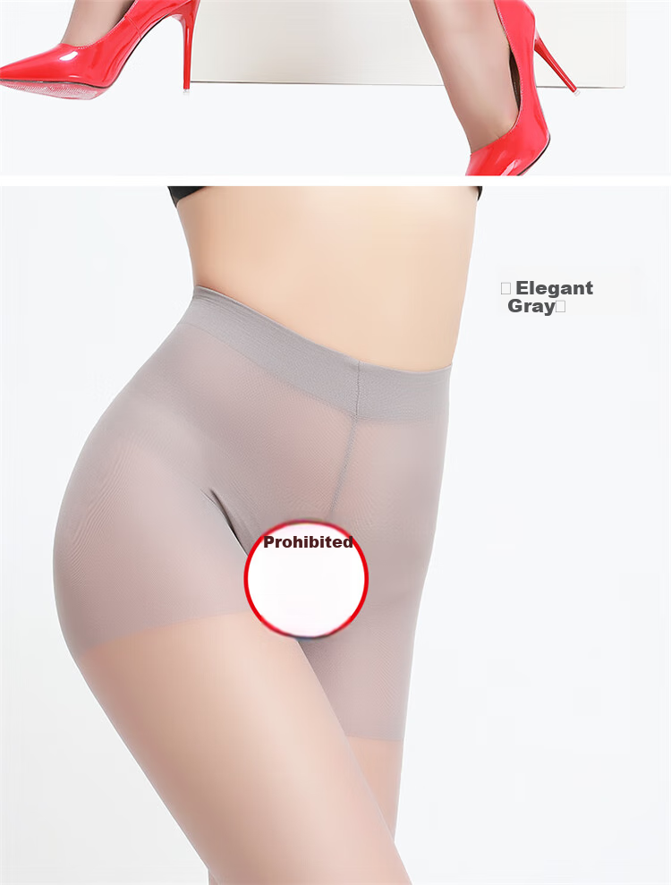 LangSha Silk Stockings, Sexy Sheer Ultra-Thin Pantyhose for Women, One Size Fits All, Black, 2 Pairs 17
