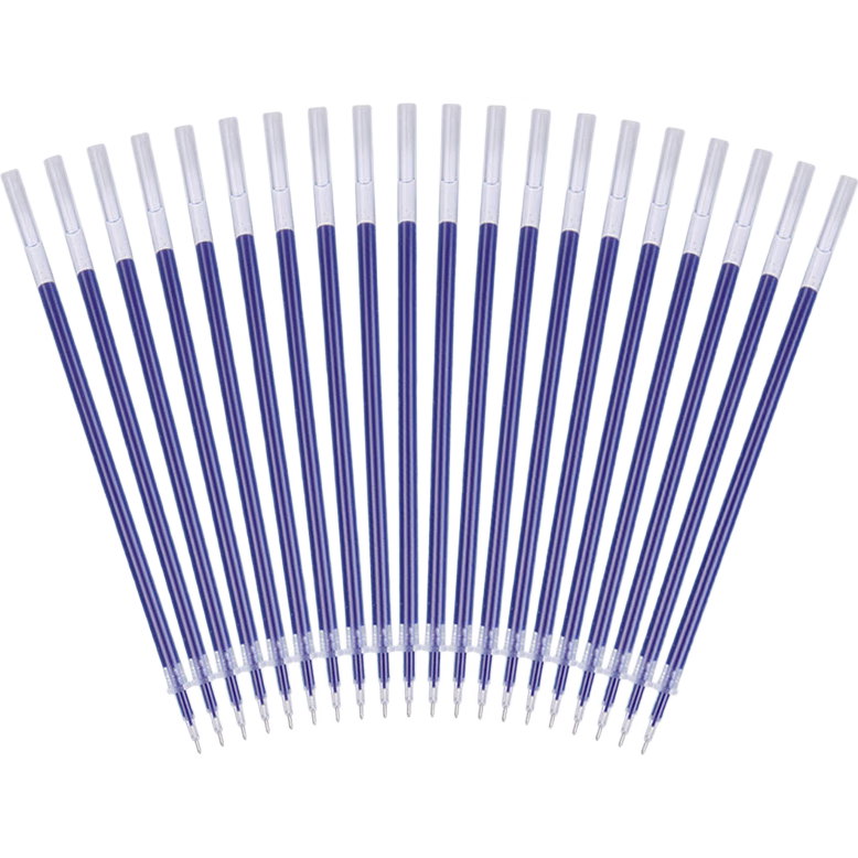 M&G Stationery Blue 0.5mm Pull-Cap Full Needle Tube Gel Pen Refill, Signature Pen Refill, Classic Water-Based Pen Refill, Suitable for Students/office Use, 20-Pack AGR640K0