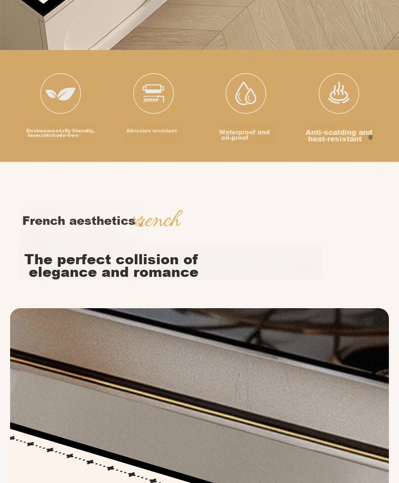 Fengliang Table Mat TV Cabinet Protector Desk Pad Shoe Cabinet Countertop Mat Waterproof Oil-Proof Washable Customizable 30*120 2