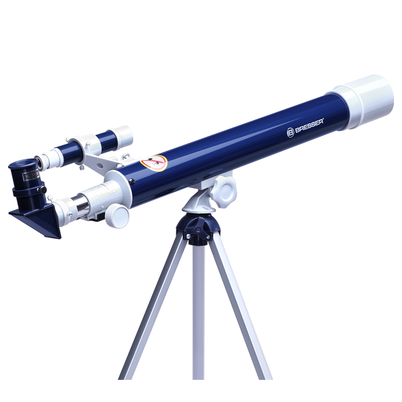 Bresser Astronomical Telescope for Children Beginners, 50AZ Telescope with High-Definition Imaging, Holiday Science Education, New Year Gift