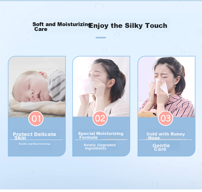 Nepia Noble Cream Tissue Paper, 40 Sheets Per Pack, 40 Packs Per Box, Moisturizing Tissues, Cloud Soft Tissue, Suitable for Sensitive Noses 3