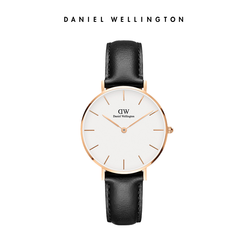 DanielWellington DW Ladies' Watch, Niche Luxury Gold Leather Quartz Wristwatch, Birthday Gift for Girlfriend, DW174