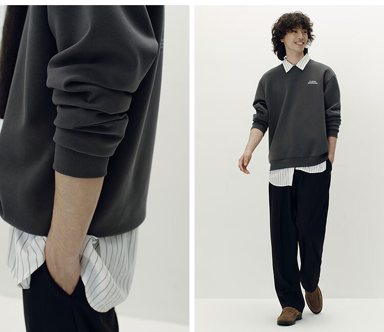 Semir XCNSPACE Aerospace Collaboration Series Men's Sweatshirt 2025 Autumn 101525116108 3