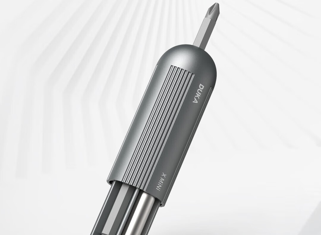 DUKA Multi-Function Screwdriver Set, Phillips Hex Flathead Bits, Portable Household Tools, New Xmini 7