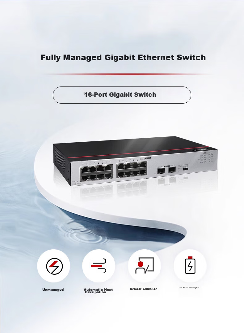 HUAWEI S1730S-L24T2S Gigabit Switch with 24 Gigabit Ethernet Ports + 2 Uplink Optical Ports, Enterprise-Grade Ethernet Network Splitter for Home And Office Use 2