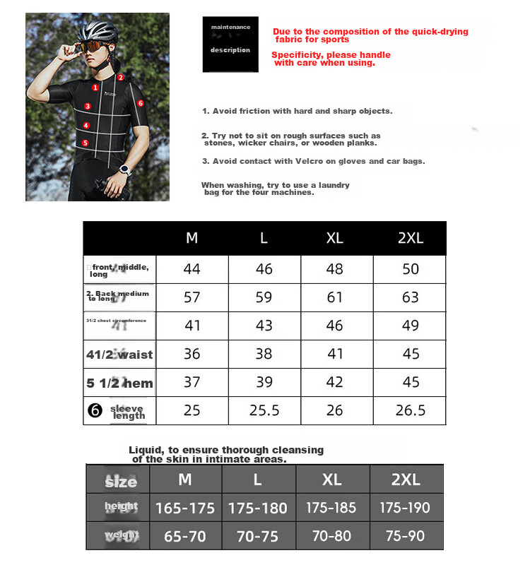 WestBiking Summer Cycling Jersey Short Sleeve Top, Black, M 4