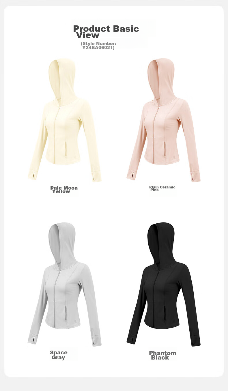 CAMEL Quick-Dry Sun Protection Jacket for Women, Original Yarn Ice-Feel Outdoor Sports Hoodie, Slim-Fit New Summer Top Coat 47