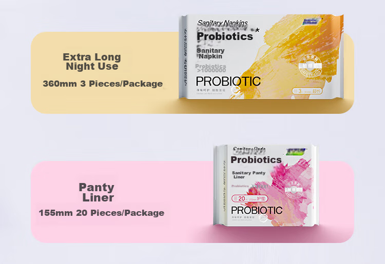 Fuyanjie Probiotic Daily Sanitary Napkins, 245mm, 6 Packs, Nighttime Sanitary Napkins, 2 Packs, Panty Liners, 20 Pieces, Includes 10 Packs of Nursing Solutio 16