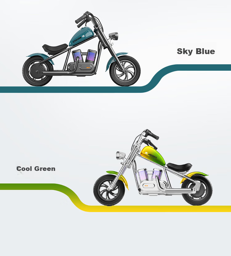 Baofengqishi Children's Electric Motorcycle, Cool Harley Design, for Ages 3-16, Birthday Gift, 3C Certified, Two-Wheel, Single Drive, Mini Harley, Small Electric Scooter 18