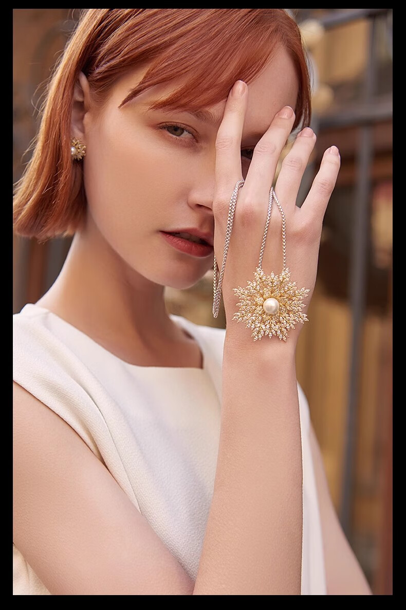Eternelle French Eternal Design-Inspired Brooch for Women, Elegant Snowflake Pin, High-End Exquisite Silk Scarf Clasp, Birthday Gift 10