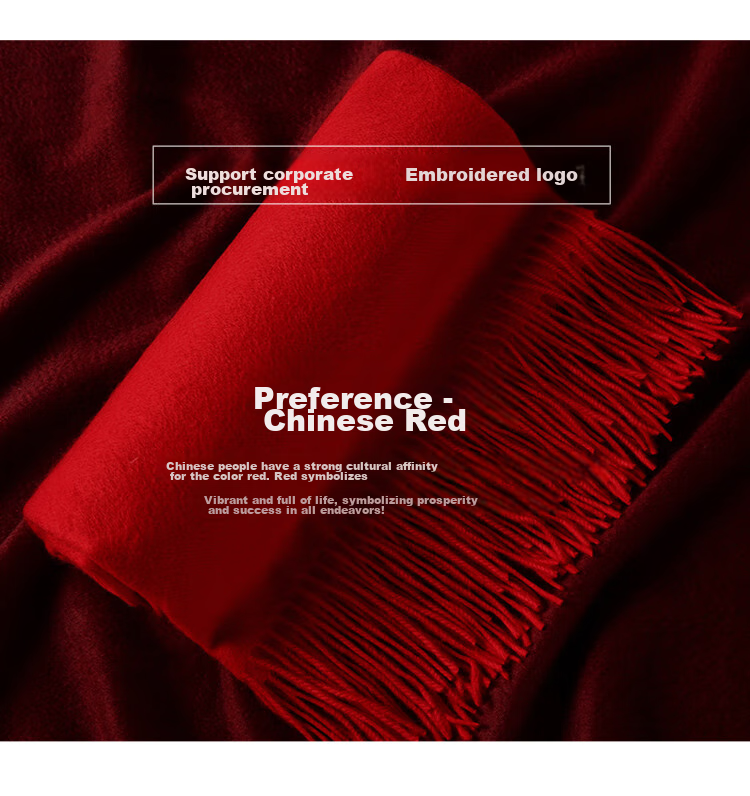 Hengyuanxiang Scarf for Women, Autumn And Winter Pure Wool Neck Warmer, Birthday Gift for Mothers And Elderly, Corporate Annual Meeting And National Day Festival Gift Box Set 5