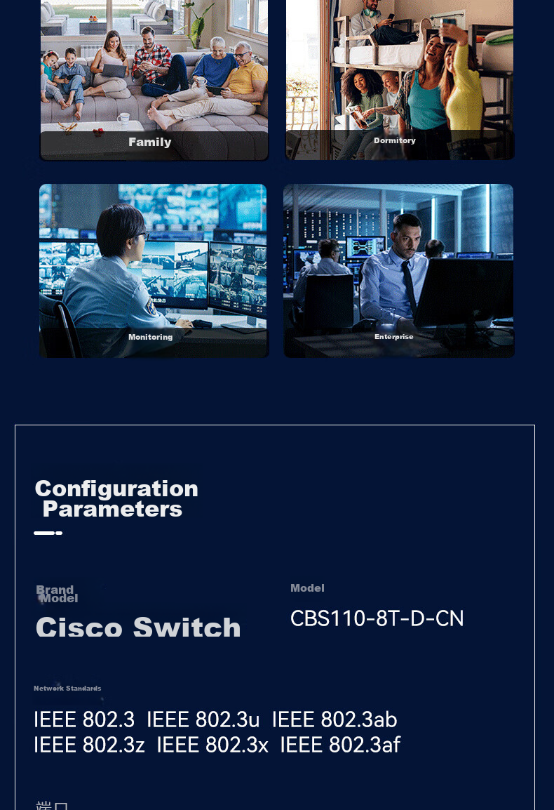 CISCO Switch, 16-Port Gigabit Switch, CBS110-16T Gigabit Ethernet Switch 7