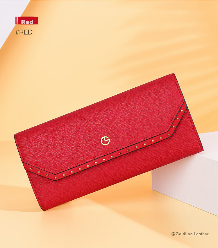 Goldlion Women's Wallet, Fashionable Long Style, Large Capacity Purse, Gift Box, Birthday Present 18