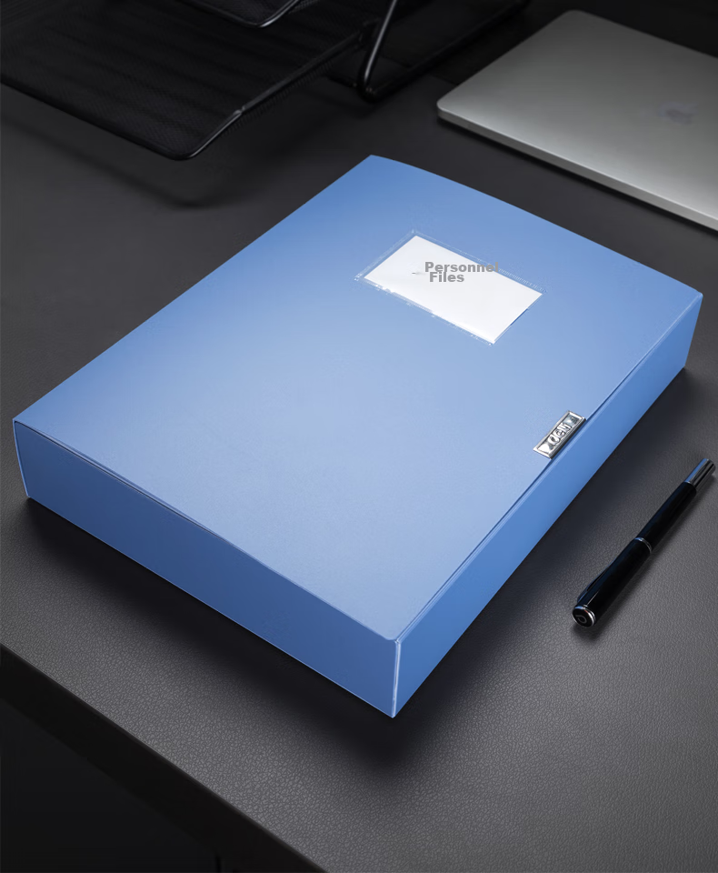 Deli 12 Pieces 55mm A4 Foldable Portable File Box Document Box for Financial Records And Exam Storage, Office Supplies P05643 17