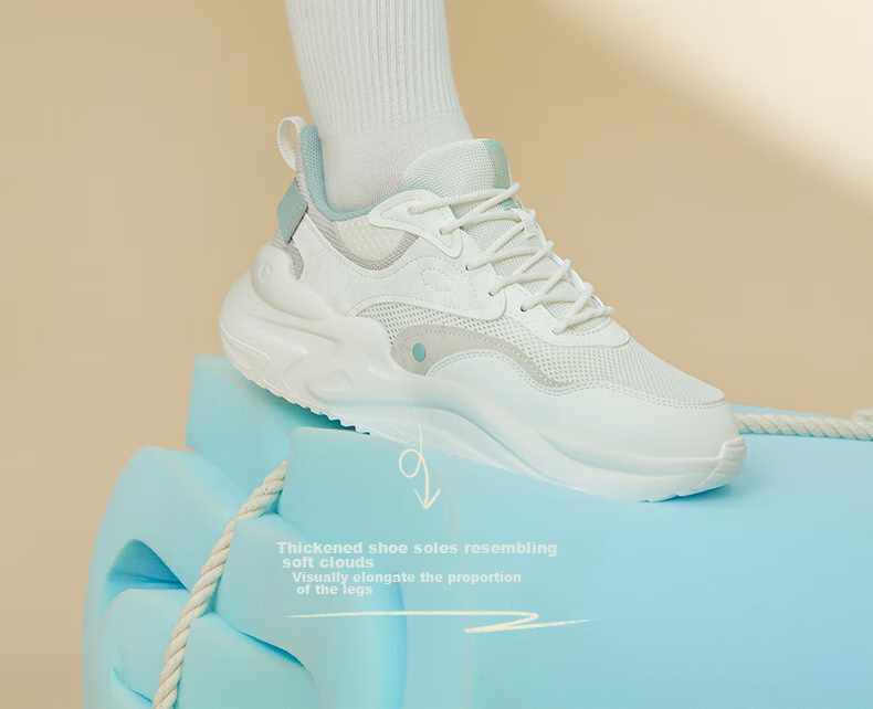 361° Women's Sneakers, Yunshu 3 Spring And Summer Retro Thick-Soled Casual Versatile Commuter Dad Shoes, 682316706-1 18