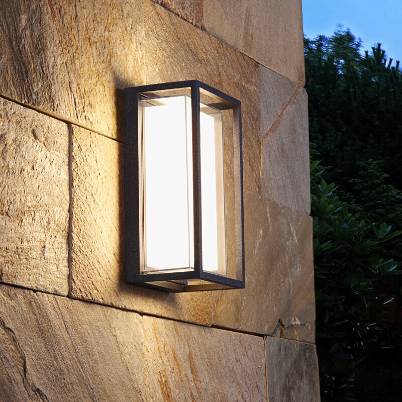 ZIDENG Solar Light Outdoor Waterproof Wall Lamp LED Aluminum Upper And Lower Illumination Villa Fence Landscape Lighting Fixture