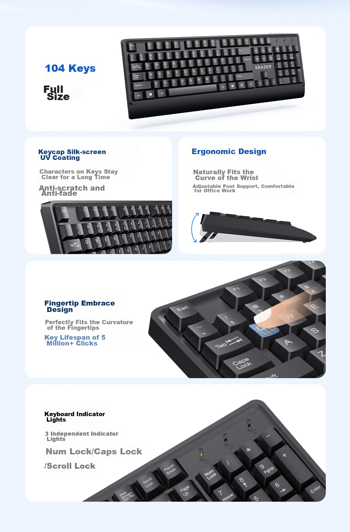 Lenovo Invests in Brand Yinengzhe Wireless Keyboard And Mouse Set, Quiet Keyboard And Mouse, Suitable for Desktop/XiaoXin, Gift for Women, Wireless Keyboard And Mouse, Rainbow Star Wish KN520 2