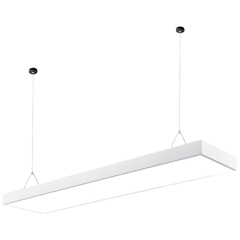 Dexin Office LED Linear Light Square Tube Lamp Conference Room Office Pendant Light White Rectangular 120*7-32W Cool White