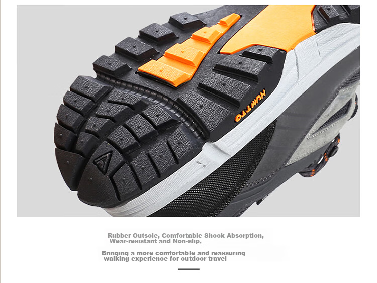HUMTTO Waterproof Hiking Shoes, All-Season Low-Top Men's Non-Slip Trekking Shoes, Outdoor Casual Men's Footwear, Dark Gray, Size 39 15