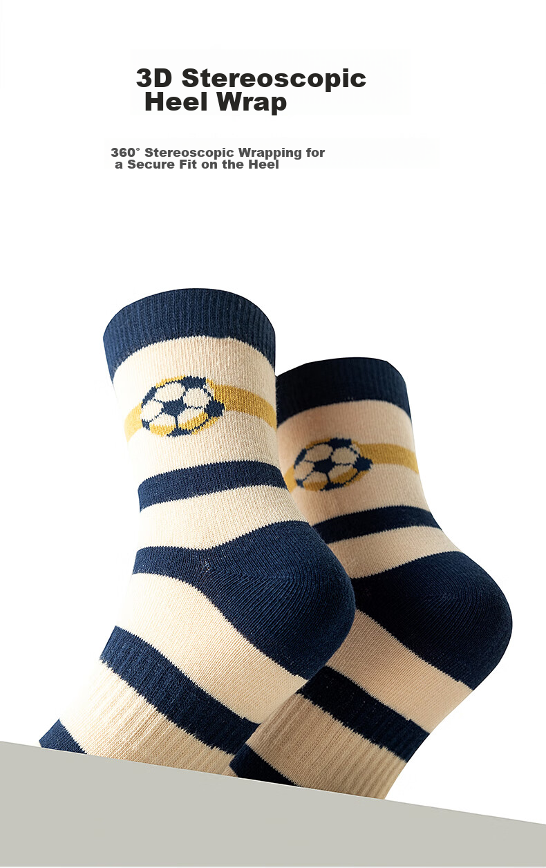 YUZHAOLIN Children's Socks Autumn Style Boys' Seamless Mid-Calf Socks Baby Socks Cotton Socks for Fall And Winter Mid to Big Kids Little Boys Long Socks 5