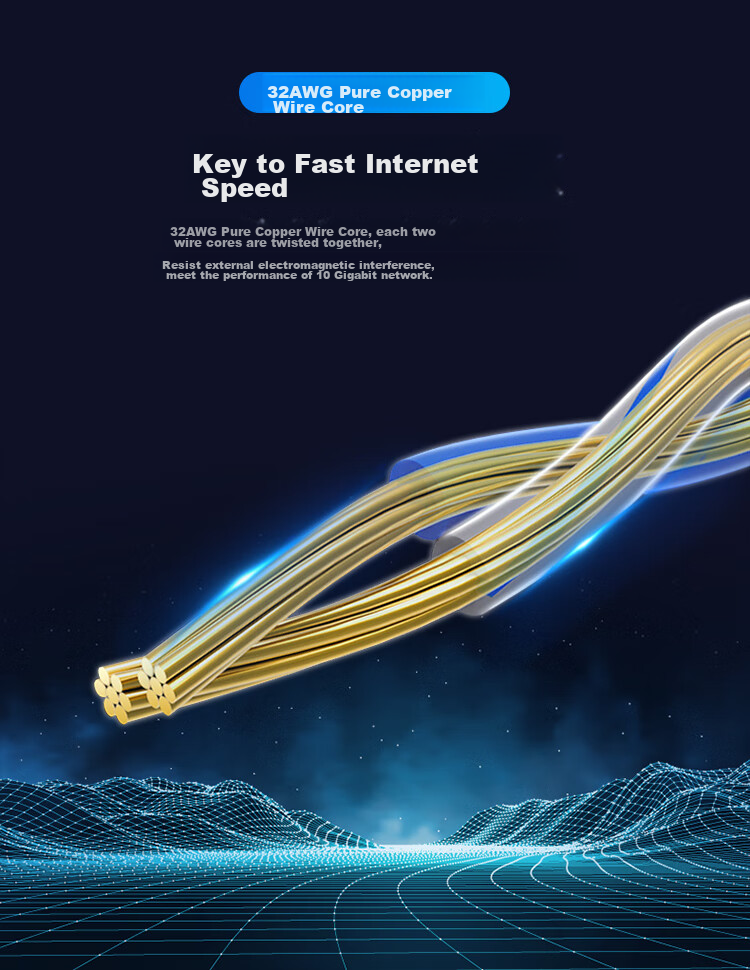 CABLE CREATION CL0325-G Cat8 10Gbps E-Sports Grade Ethernet Cable, CAT8 Patch Cord, 40Gbps Computer Broadband Network Transmission Thin Cable, 0.3 Meters 9