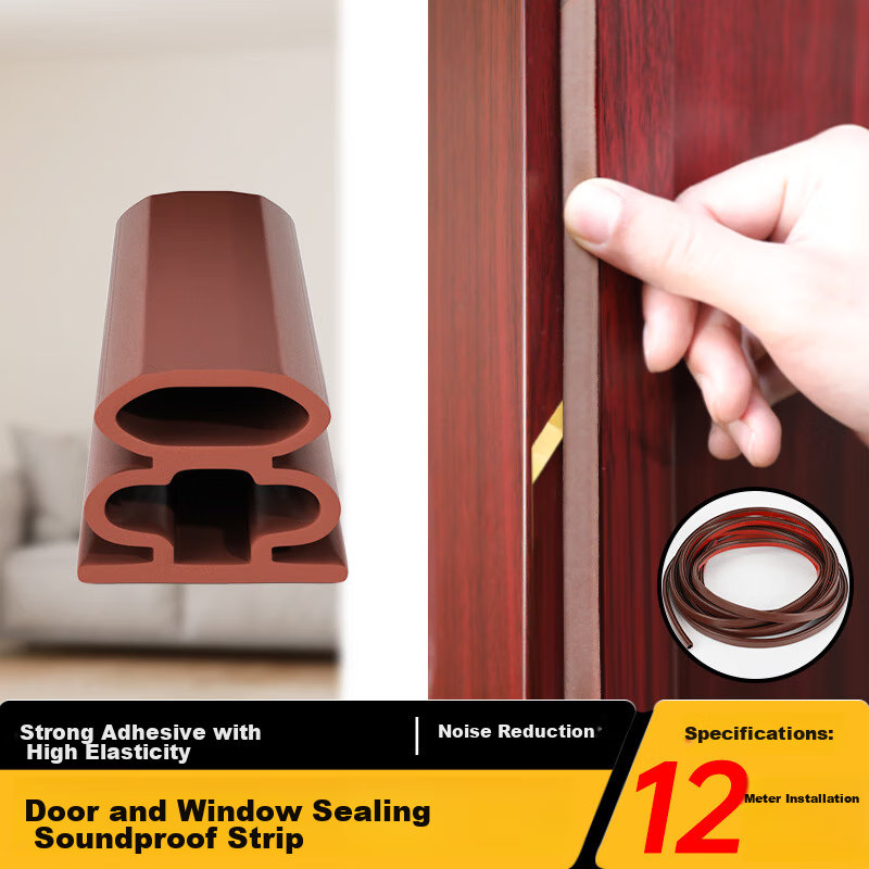 CIAYLERN Door And Window Sealing Strip, Soundproofing Strip for Entrance Doors, Windproof Sealant for Doors And Windows