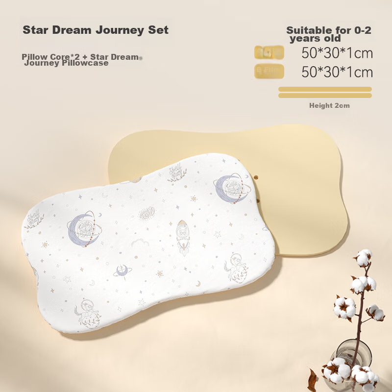 SHELL DIARY Baby Pillow, Silicone Pillow for Infants And Children, Suitable for Ages 0-6 Months to 1-2 Years Old, Washable And Sun-Dry, Suitable for All Seasons