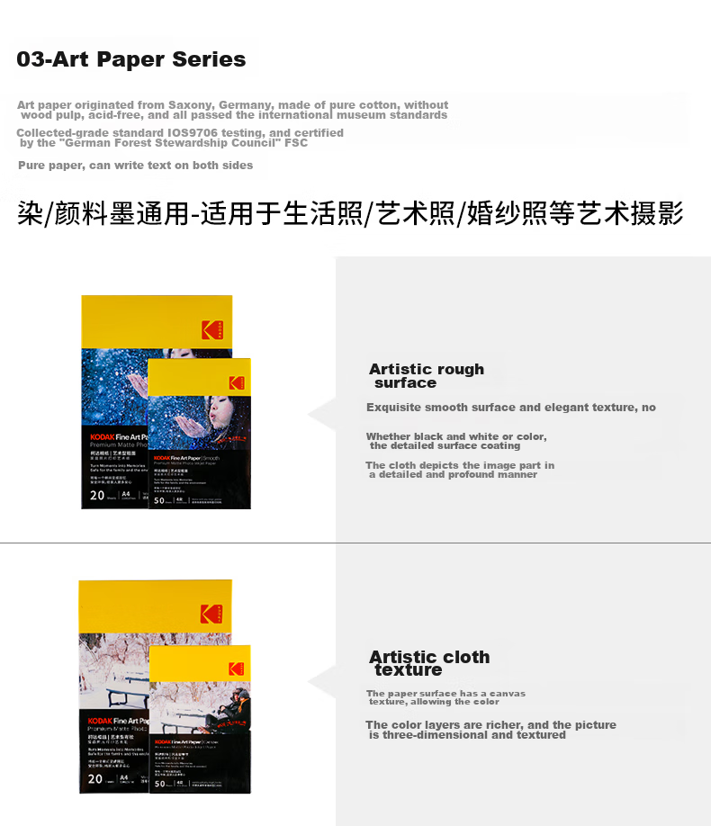 KODAK, 3R/5-Inch, 200g, Home High-Gloss Photo Printing Paper, Inkjet Photo Paper, 100 Sheets, 9891-437 12