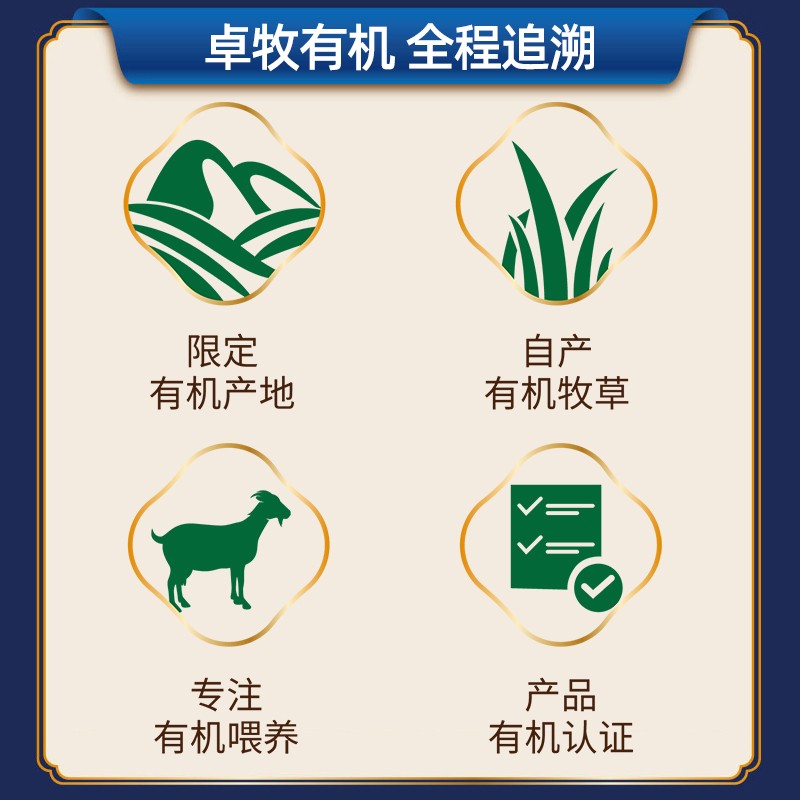 卓牧（JOMILK）有机纯羊奶天然A2羊乳蛋白成人儿童早餐200ml*16送礼盒