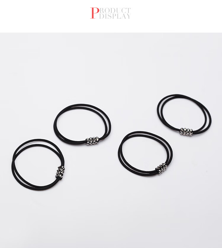 CHIMERA 4 Double-Layer Hair Ties, Simple Bun Hair Bands for Women, High Ponytail Durable Hair Elastics, Hair Accessories, Mid-Autumn Festival Gift for Wome 6