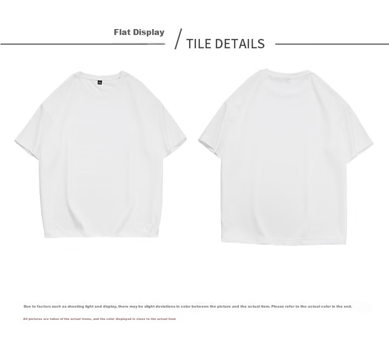 YUZHAOLIN White T-Shirt for Men, American Heavyweight Waffle Knit Short Sleeve, Simple Casual Undershirt Base Layer 8